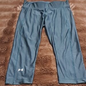 Under Armour Black Heatgear Compression Capri Leggings